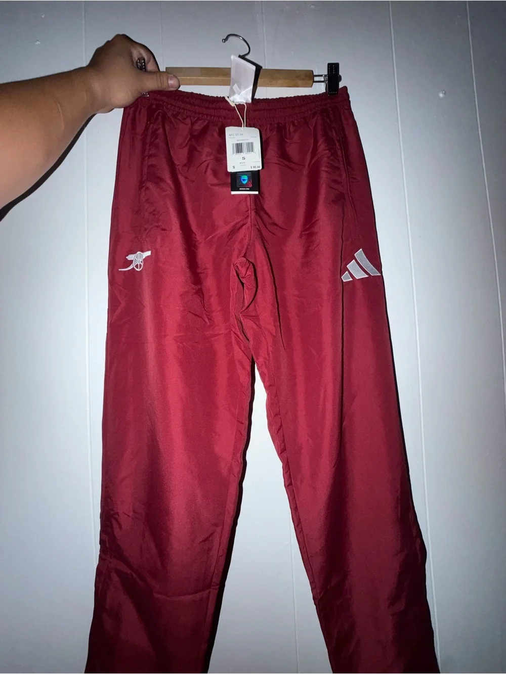 Men Adidas Arsenal Joggers Size S